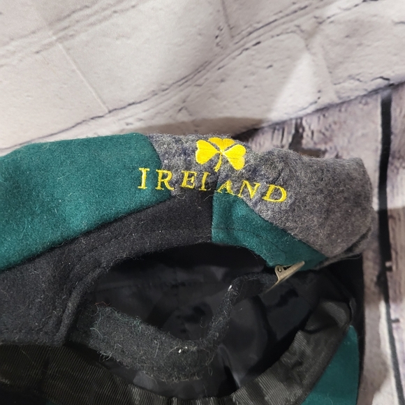 VintagevTweed Wool Irish Newsboy Multi Piece Patch Cap Donegal Ireland - Picture 3 of 4